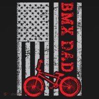Bmx Dad Patriot Freestyle Bike Funny Fathers Day Gift Usa Women's Hoodie thumb 2
