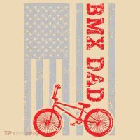 Bmx Dad Patriot Freestyle Bike Funny Fathers Day Gift Usa T-Shirt thumb 2