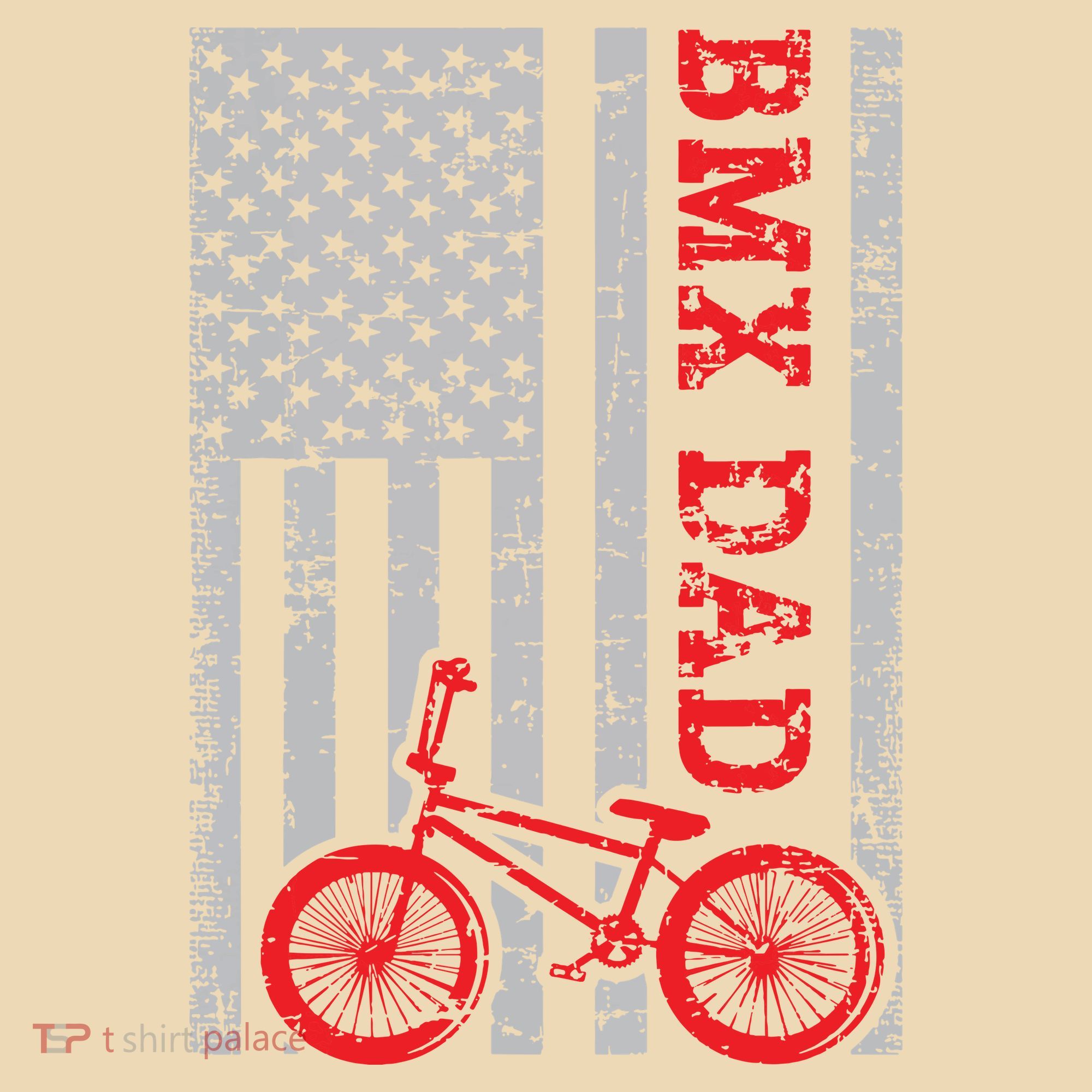 Bmx Dad Patriot Freestyle Bike Funny Fathers Day Gift Usa Women's Tank Top