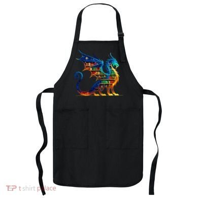 Book Dragon Reading Book Lover Apron