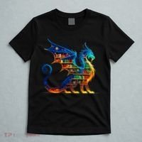 Book Dragon Reading Book Lover T-Shirt thumb 5
