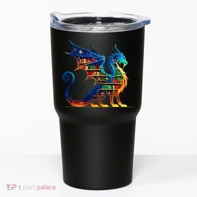 Book Dragon Reading Book Lover Tumbler