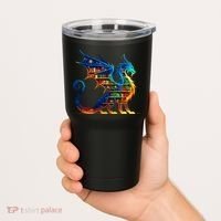 Book Dragon Reading Book Lover Tumbler thumb 2