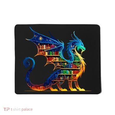 Book Dragon Reading Book Lover Mousepad