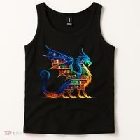 Book Dragon Reading Book Lover Tank Top thumb 2