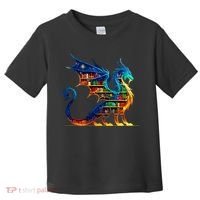 Book Dragon Reading Book Lover Toddler T-Shirt thumb 0