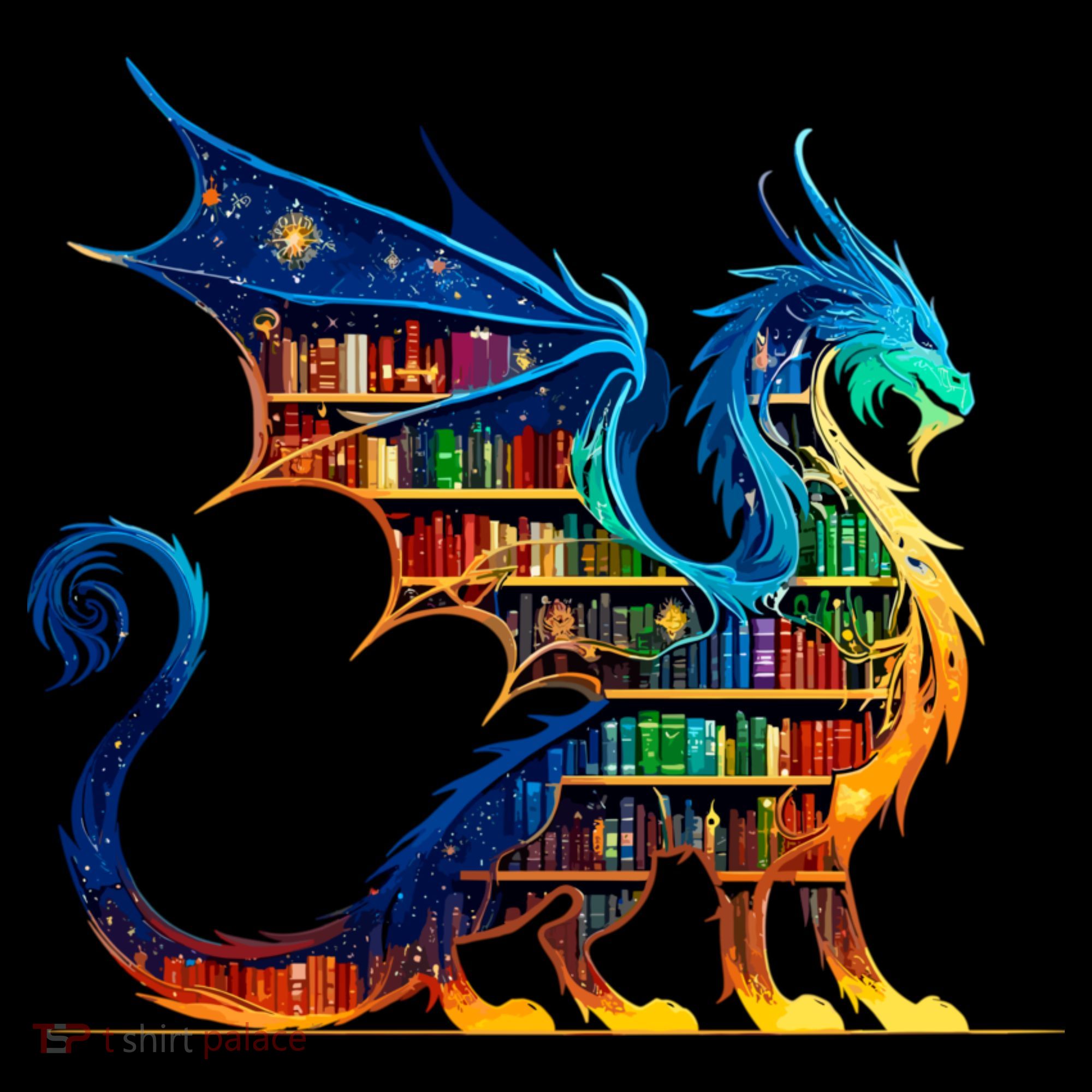 Book Dragon Reading Book Lover Women's Long Sleeve Shirt