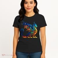 Book Dragon Reading Book Lover Women's T-Shirt thumb 4