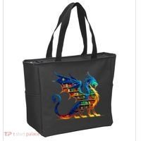 Book Dragon Reading Book Lover Tote Bag thumb 2