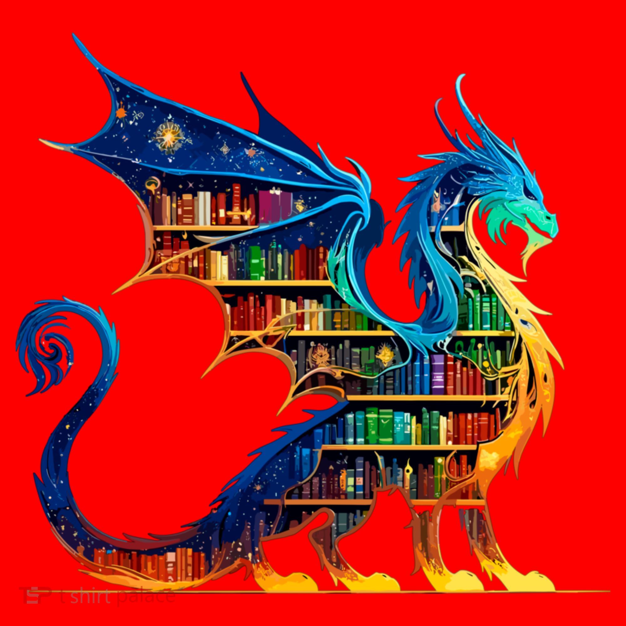 Book Dragon Reading Book Lover Santa Hat