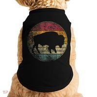 Buffalo Distressed Retro Bison Animal Lover Doggie Tank thumb 0