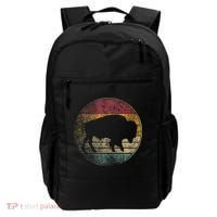Buffalo Distressed Retro Bison Animal Lover Backpack thumb 0