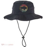 Buffalo Distressed Retro Bison Animal Lover Bucket Hat thumb 0