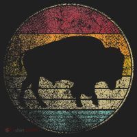 Buffalo Distressed Retro Bison Animal Lover Tumbler thumb 3