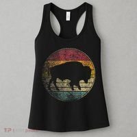 Buffalo Distressed Retro Bison Animal Lover Women's Tank Top thumb 3