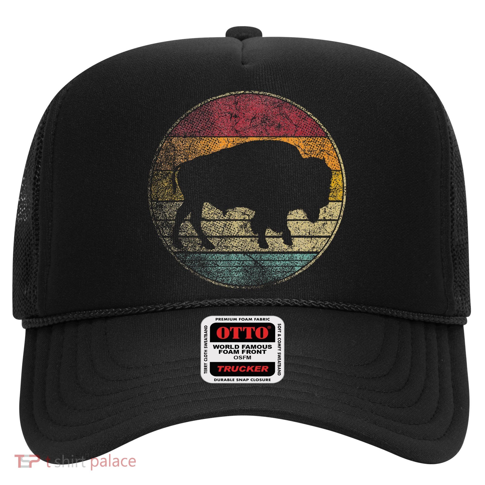 Buffalo Distressed Retro Bison Animal Lover Hat