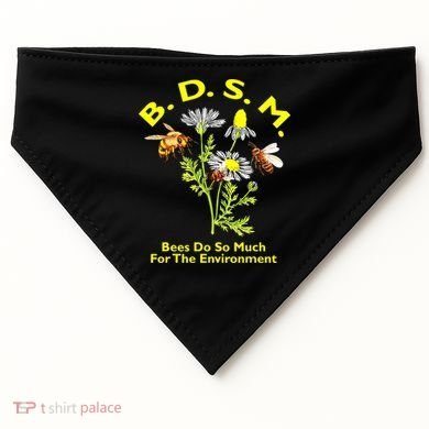 Bees Do So Much For The Environment USA-Made Doggie Bandana