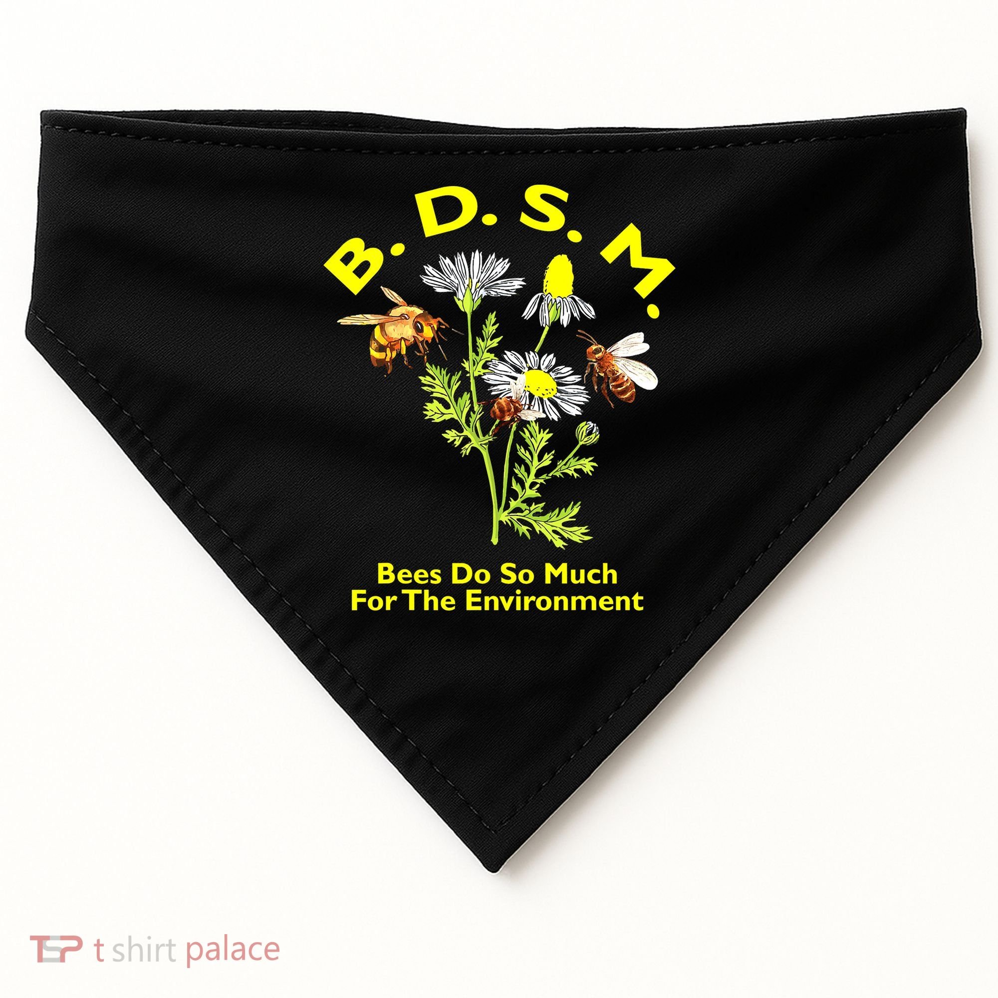 Bees Do So Much For The Environment USA-Made Doggie Bandana