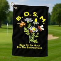 Bees Do So Much For The Environment Golf Towel thumb 1