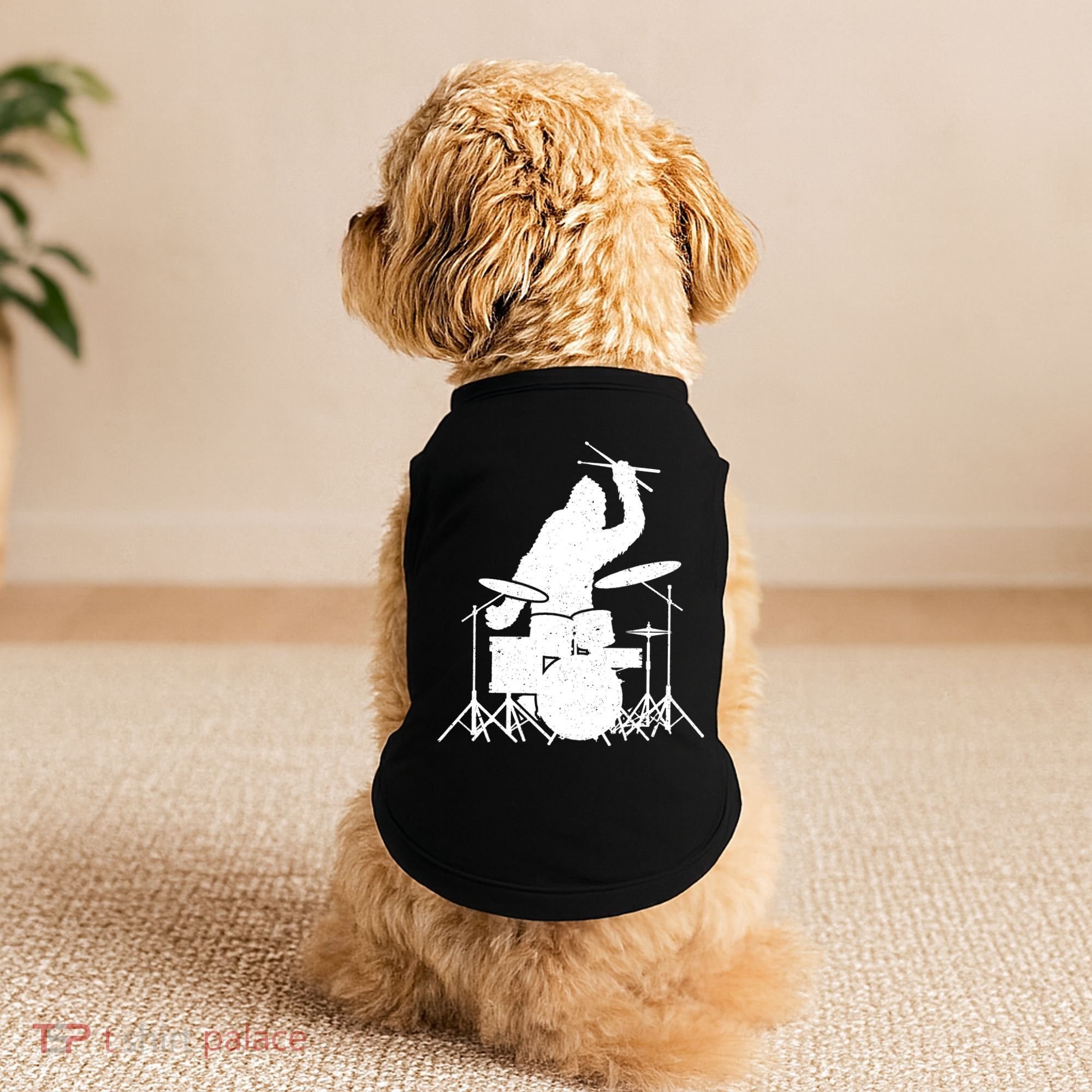 Bigfoot Drumstick Sasquatch Drumming Drummer Drums Player Doggie Tank