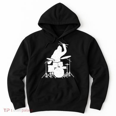 Bigfoot Drumstick Sasquatch Drumming Drummer Drums Player Hoodie