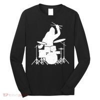 Bigfoot Drumstick Sasquatch Drumming Drummer Drums Player Long Sleeve Shirt thumb 0