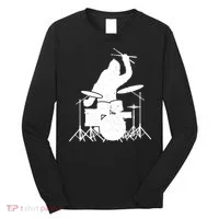 Bigfoot Drumstick Sasquatch Drumming Drummer Drums Player Long Sleeve Shirt thumb 0