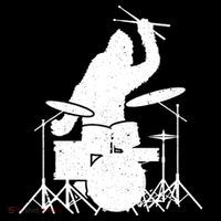 Bigfoot Drumstick Sasquatch Drumming Drummer Drums Player Button thumb 1