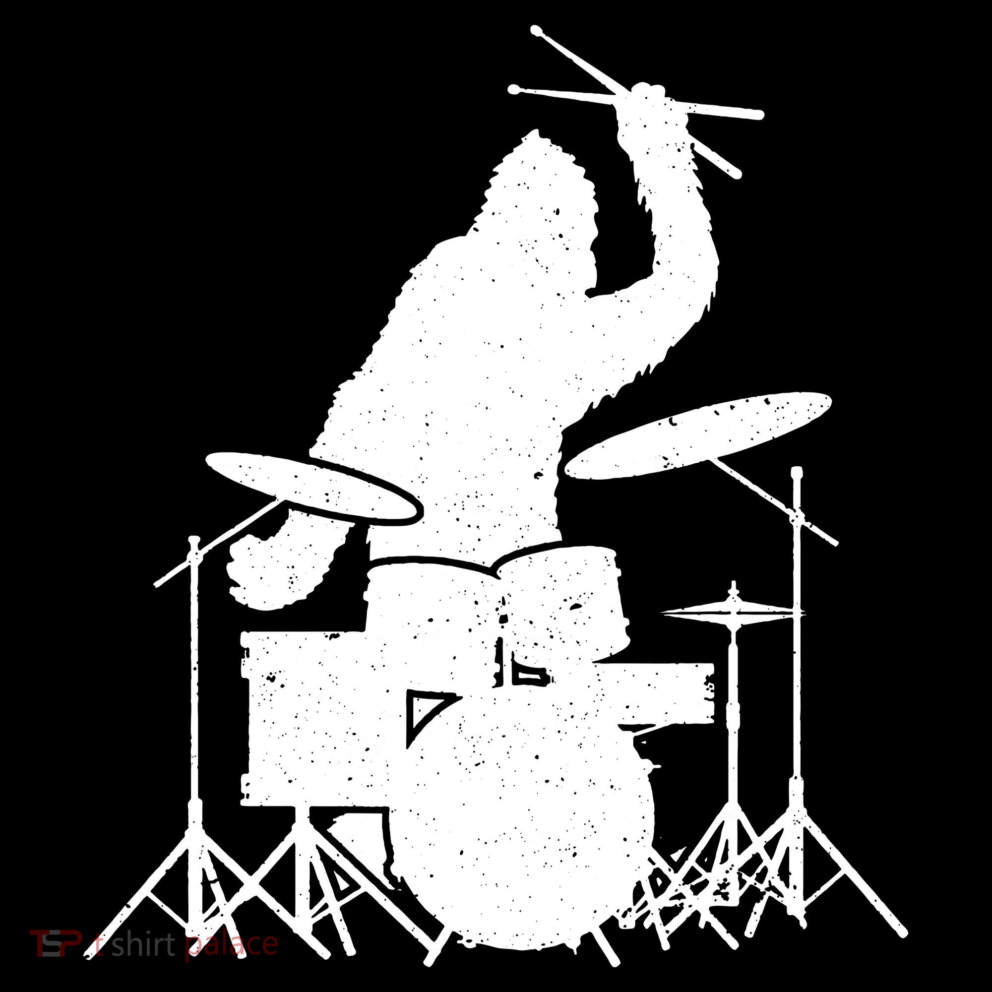 Bigfoot Drumstick Sasquatch Drumming Drummer Drums Player Women's Hoodie