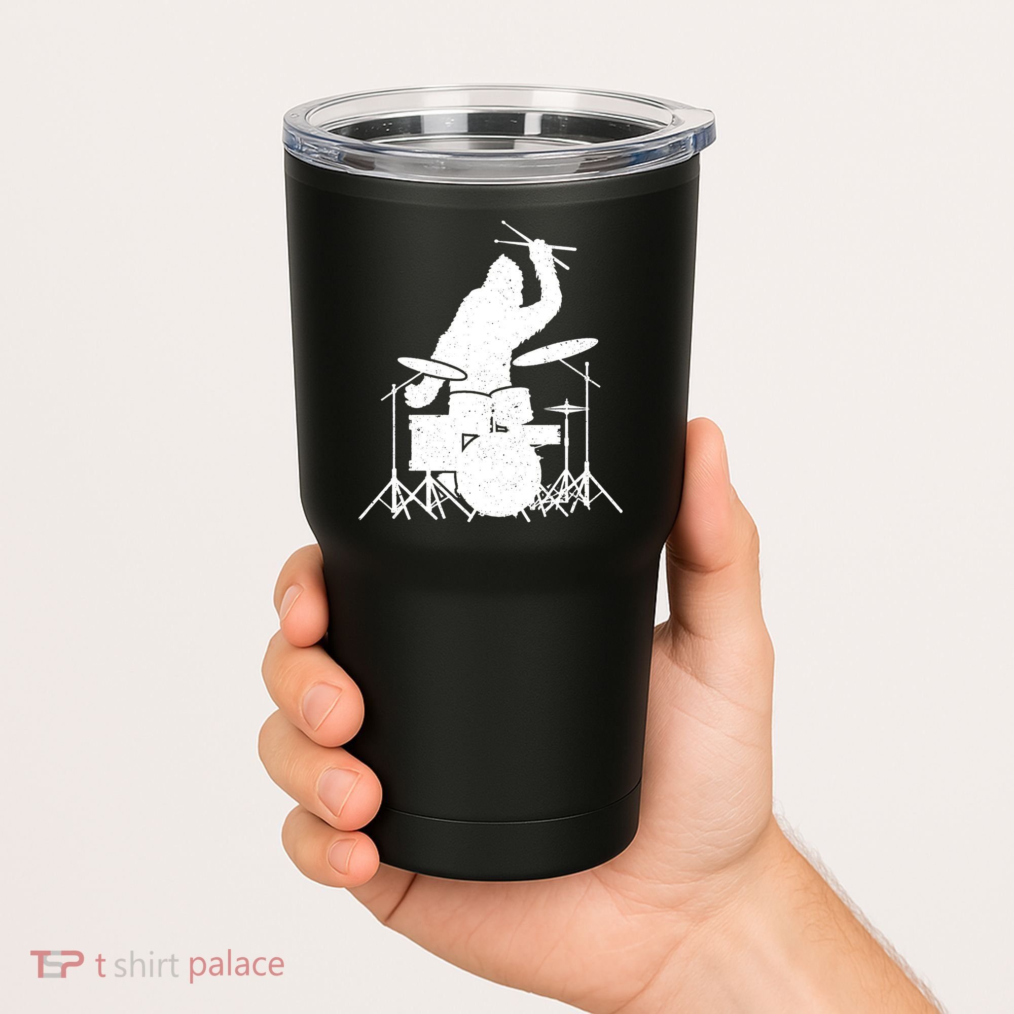 Bigfoot Drumstick Sasquatch Drumming Drummer Drums Player Tumbler