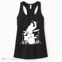 Bigfoot Drumstick Sasquatch Drumming Drummer Drums Player Women's Tank Top thumb 0