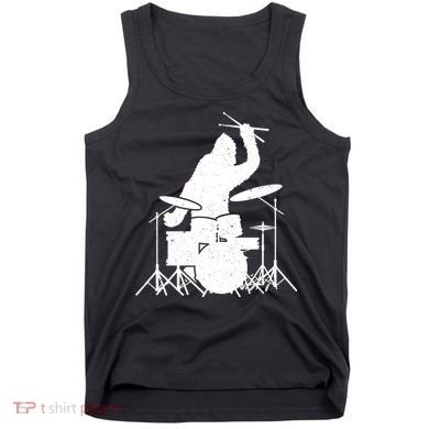 Bigfoot Drumstick Sasquatch Drumming Drummer Drums Player Tank Top