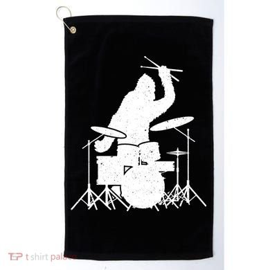Bigfoot Drumstick Sasquatch Drumming Drummer Drums Player Golf Towel