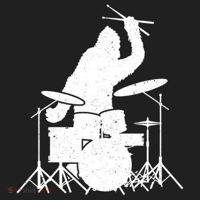 Bigfoot Drumstick Sasquatch Drumming Drummer Drums Player Golf Towel
