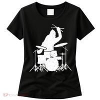 Bigfoot Drumstick Sasquatch Drumming Drummer Drums Player Women's T-Shirt thumb 0