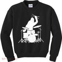 Bigfoot Drumstick Sasquatch Drumming Drummer Drums Player Kids Sweatshirt thumb 0