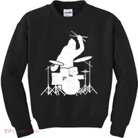 Bigfoot Drumstick Sasquatch Drumming Drummer Drums Player Kids Sweatshirt thumb 0