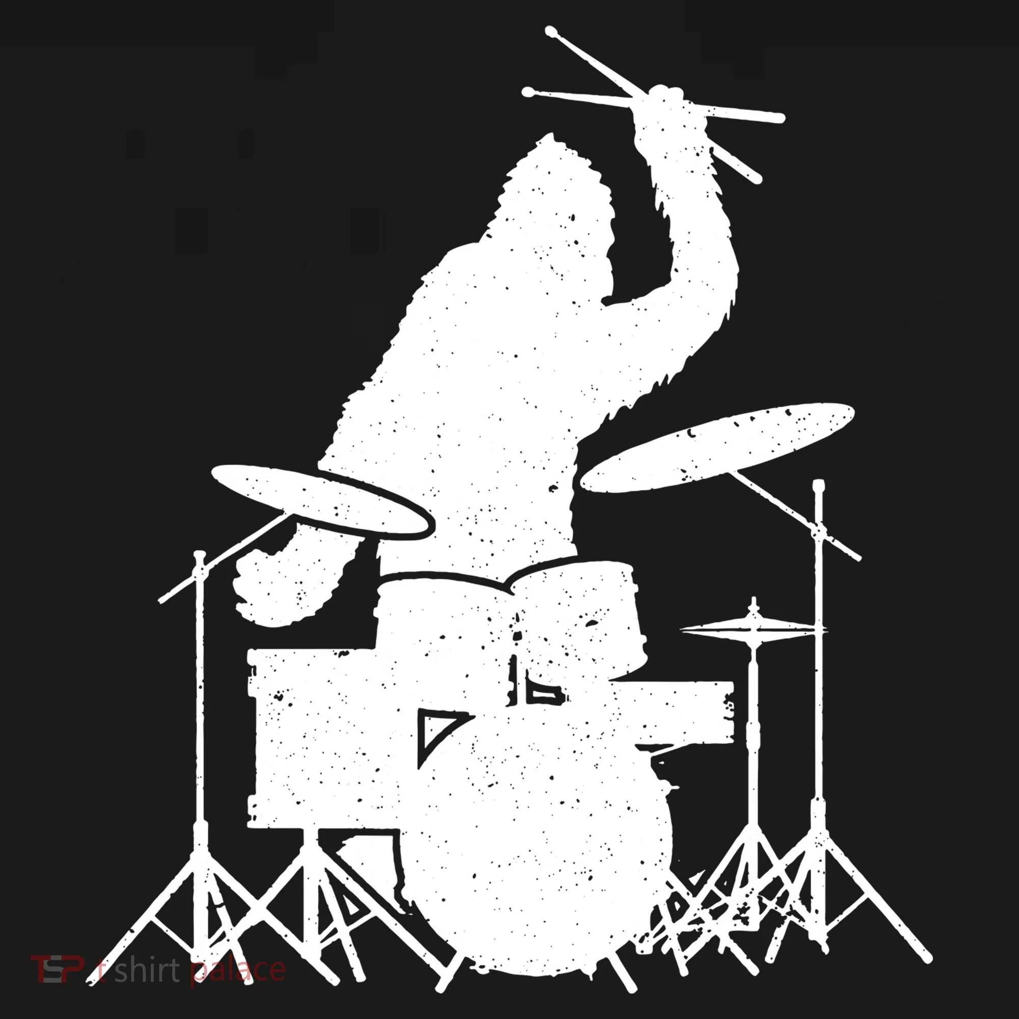 Bigfoot Drumstick Sasquatch Drumming Drummer Drums Player Kids Sweatshirt