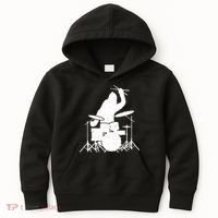 Bigfoot Drumstick Sasquatch Drumming Drummer Drums Player Kids Hoodie thumb 0