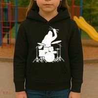 Bigfoot Drumstick Sasquatch Drumming Drummer Drums Player Kids Hoodie thumb 3