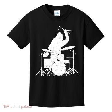 Bigfoot Drumstick Sasquatch Drumming Drummer Drums Player Kids T-Shirt
