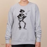 Banjo Dancing Skeleton Bluegrass Music Festival Women's Sweatshirt thumb 0
