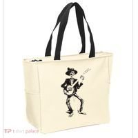 Banjo Dancing Skeleton Bluegrass Music Festival Tote Bag thumb 2
