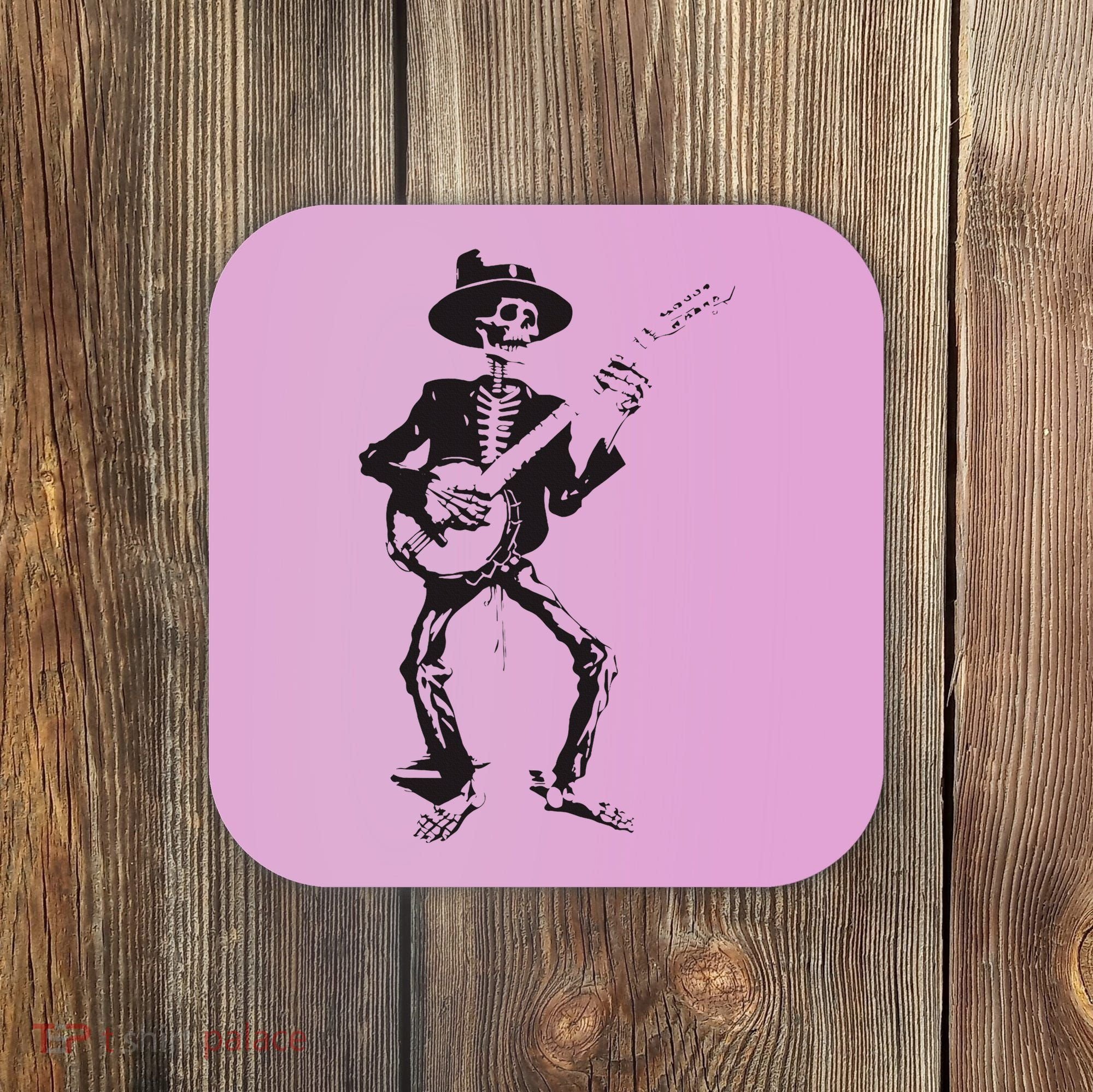Banjo Dancing Skeleton Bluegrass Music Festival Coaster