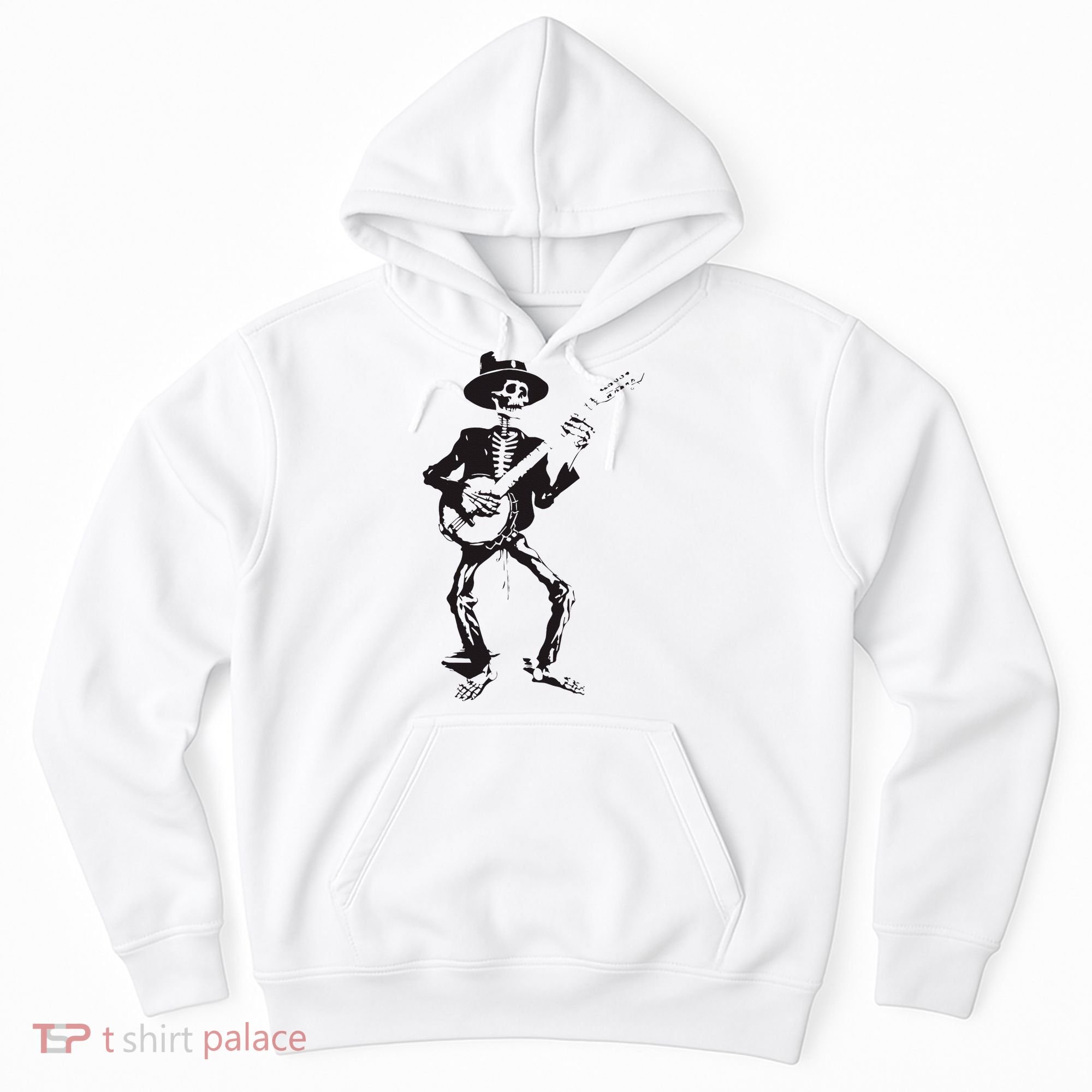 Banjo Dancing Skeleton Bluegrass Music Festival Hoodie