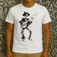 Banjo Dancing Skeleton Bluegrass Music Festival T-Shirt thumb 3
