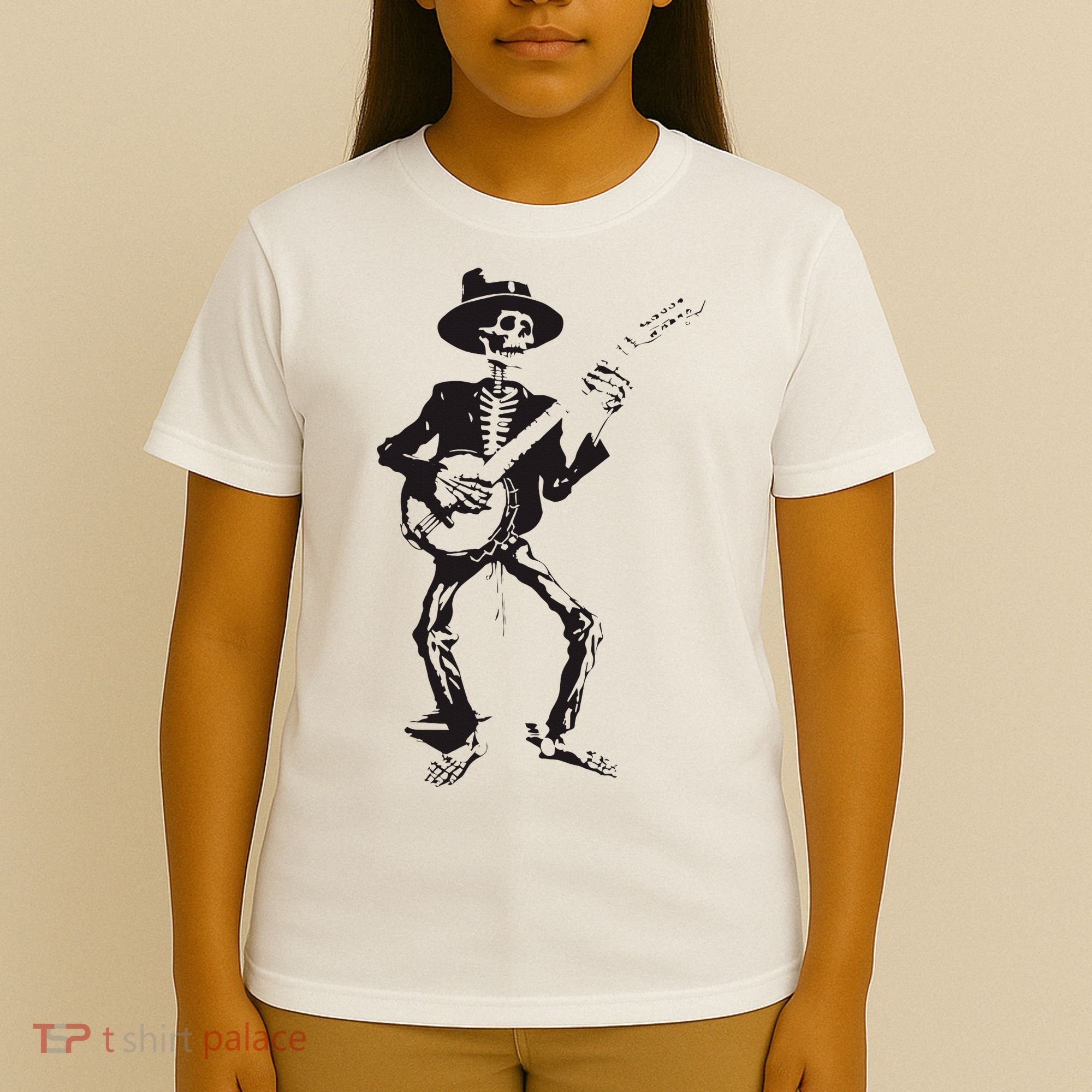 Banjo Dancing Skeleton Bluegrass Music Festival T-Shirt