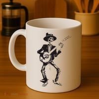 Banjo Dancing Skeleton Bluegrass Music Festival Coffee Mug thumb 4