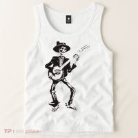 Banjo Dancing Skeleton Bluegrass Music Festival Tank Top thumb 2