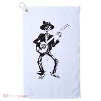 Banjo Dancing Skeleton Bluegrass Music Festival Golf Towel thumb 0